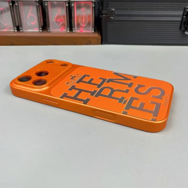 HRM Leather Case with Bold Graphic Typography for iPhone 14-18 Pro & Pro Max