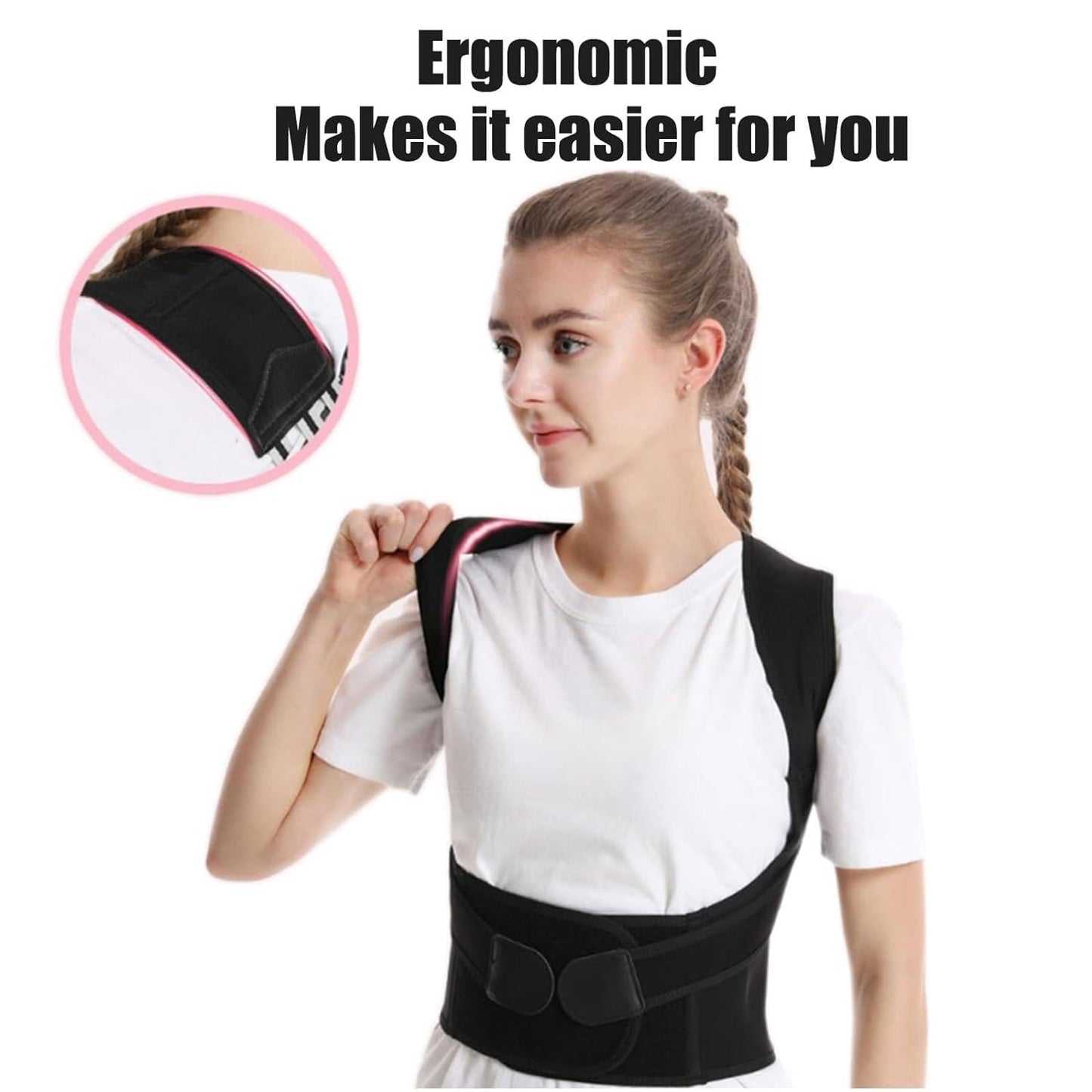 Premium Back Brace Posture Corrector for Women and Men | Back Straight And Shoulder Support Belt
