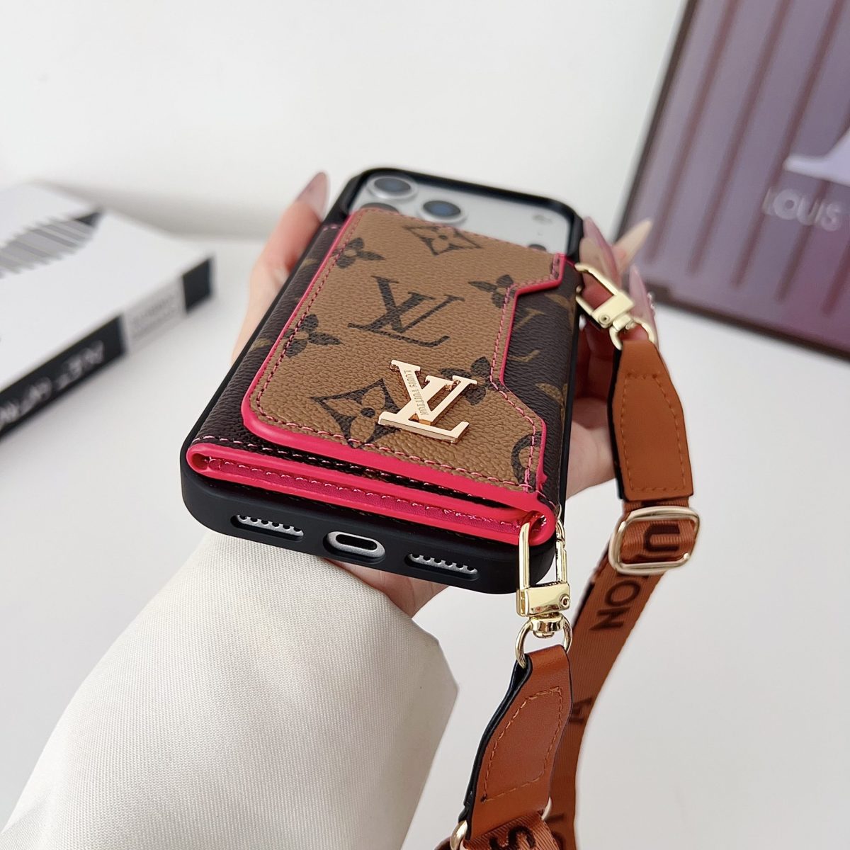 Luxury Leather Wallet Card Holder Phone Case For iPhone 13-17