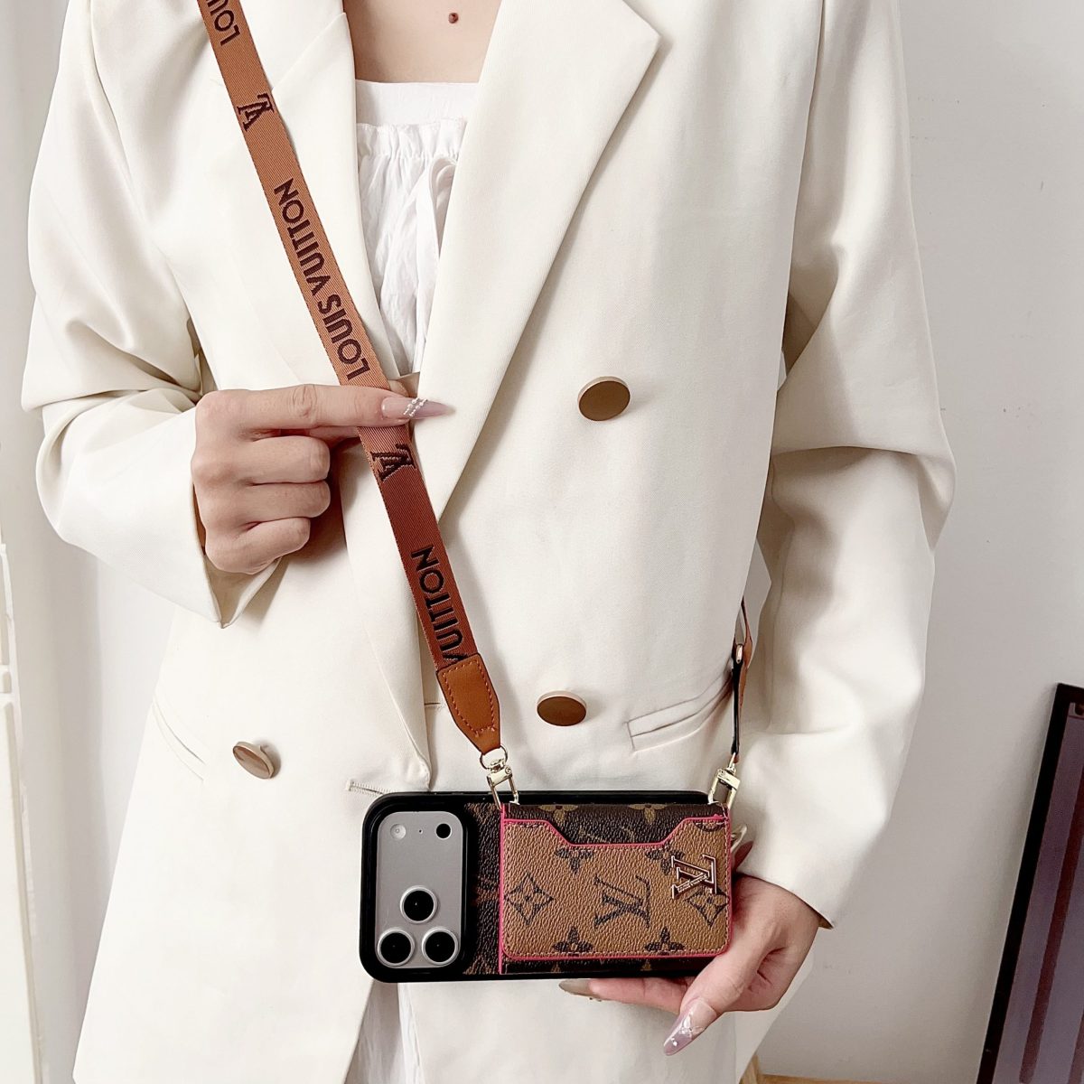 Luxury Leather Wallet Card Holder Phone Case For iPhone 13-17